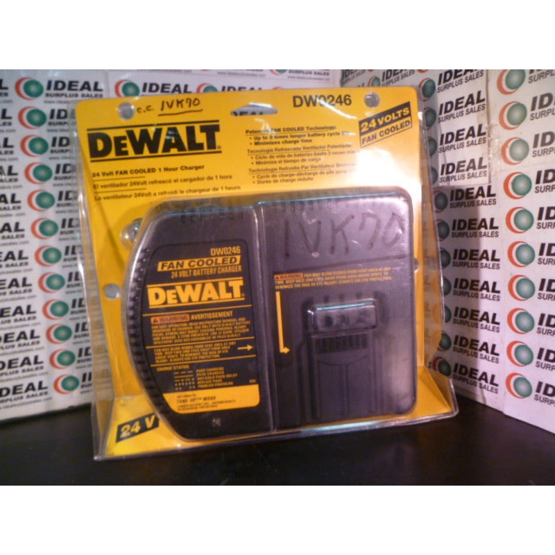 24 VOLT FAN COOLED 1 HOUR CHARGER, DEWALT – DW0246