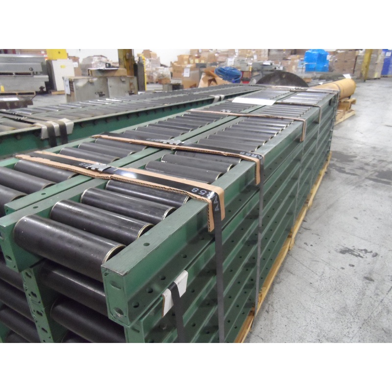 CONVEYOR, HEAVY DUTY ROLLER, 10′ LONG X 12 WIDE X 4”TALL 40 ROLLERS PER SECTION
