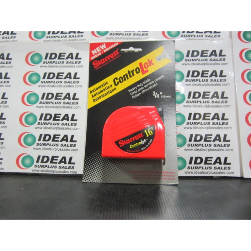 Starrett AC34-16, Control-Lok Tape Measure 3/4 X 16 Starrett 65305