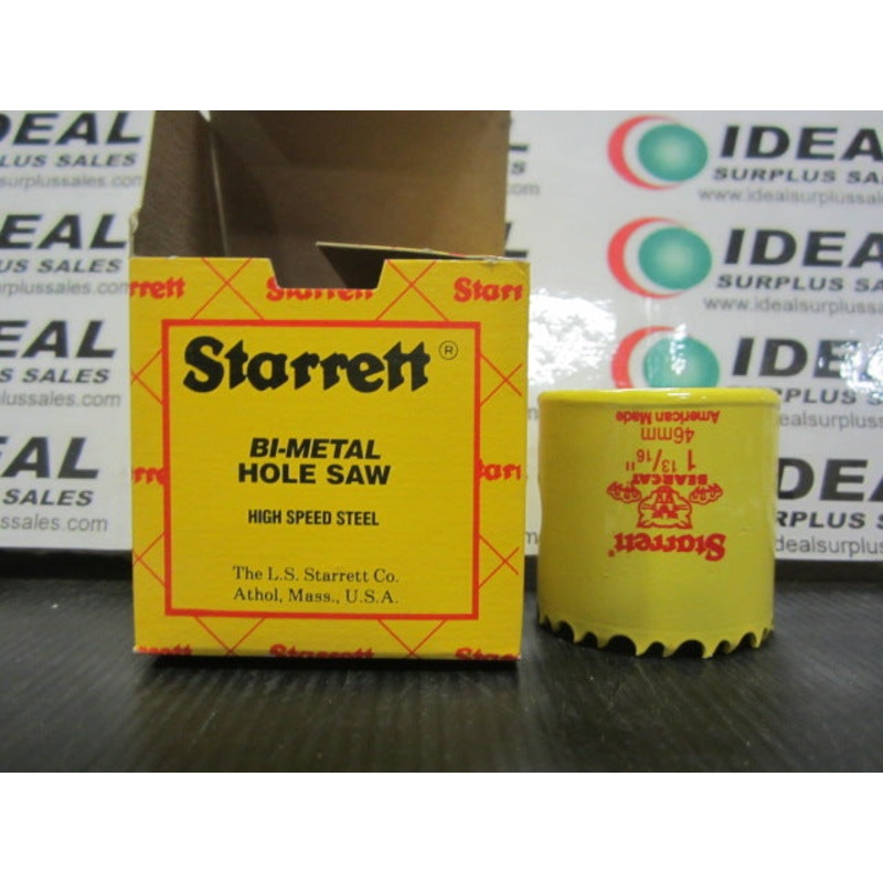 Starrett VH0136 Hole Saw 1-13/16 (46mm) Bi-Metal Hole Saw