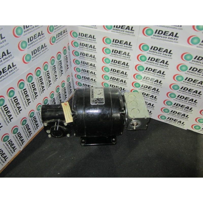 BODINE ELECTRIC, NSI-54RL – GEAR MOTOR LEFT ANGLE 1/8HP 115V, RATIO 40:1, RPM: 43, DUTY CONT., TORQUE 77 IN.LB.