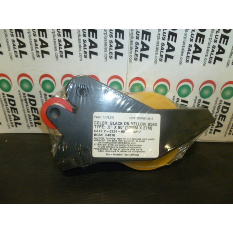 BRADY B580 Tape Black on Yellow 0.5 x 90FT