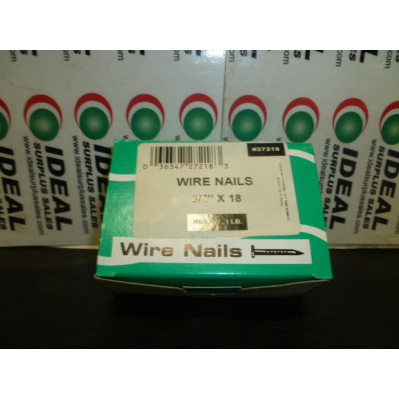 WIRE NAILS 27218|Factory Sealed Packaging|New In Box|New No Box|Used|Reconditioned