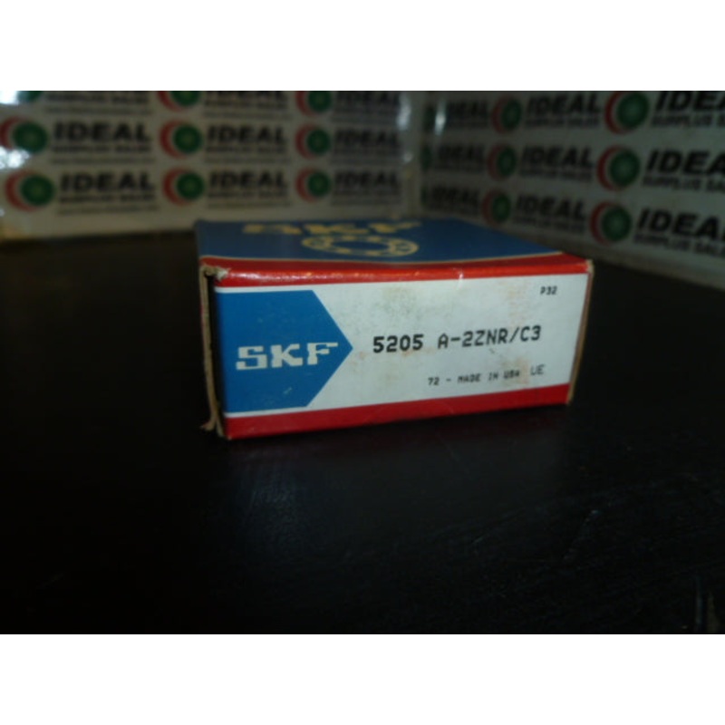 BEARING, SKF – 5205-A2ZNR/C3|Factory Sealed Packaging|New In Box|New No Box|Used|Reconditioned