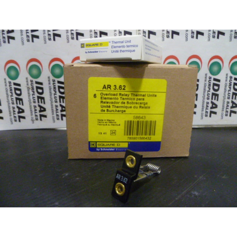 SQUARE D AR362 HEATER|Factory Sealed Packaging|New In Box|New No Box|Used|Reconditioned