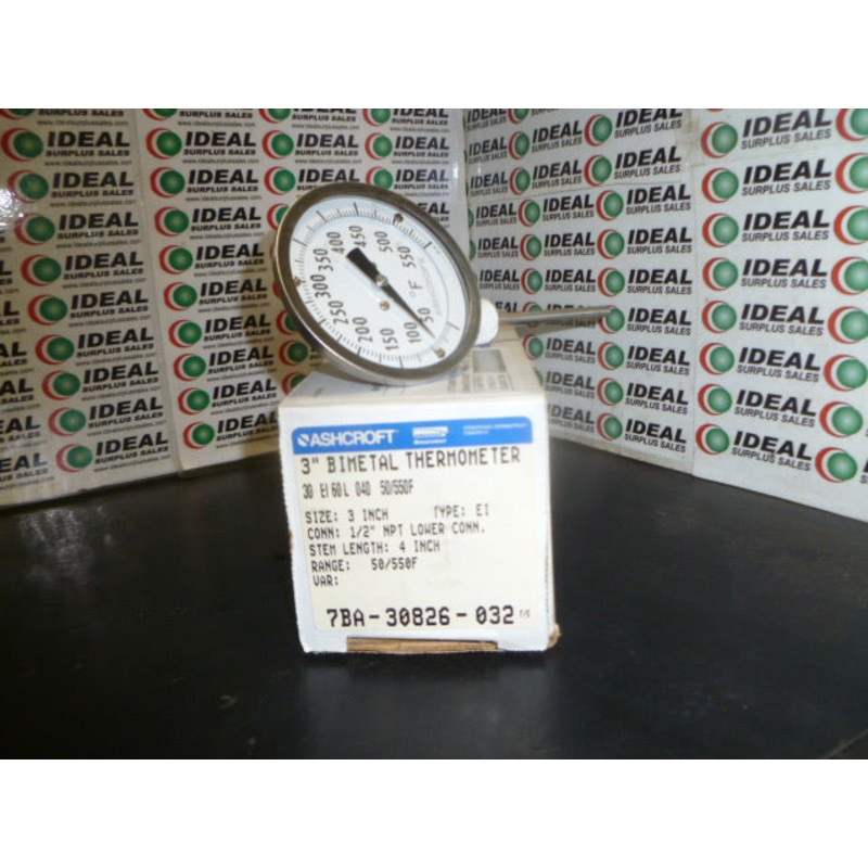 ASHCROFT 7BA30826032|Factory Sealed Packaging|New In Box|New No Box|Used|Reconditioned