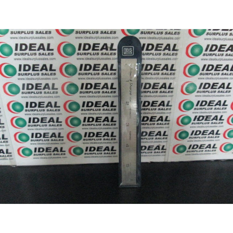 Brown & Sharpe 599-312-604 6 Stainless Tempered Rigid Rule 4R Graduation Style