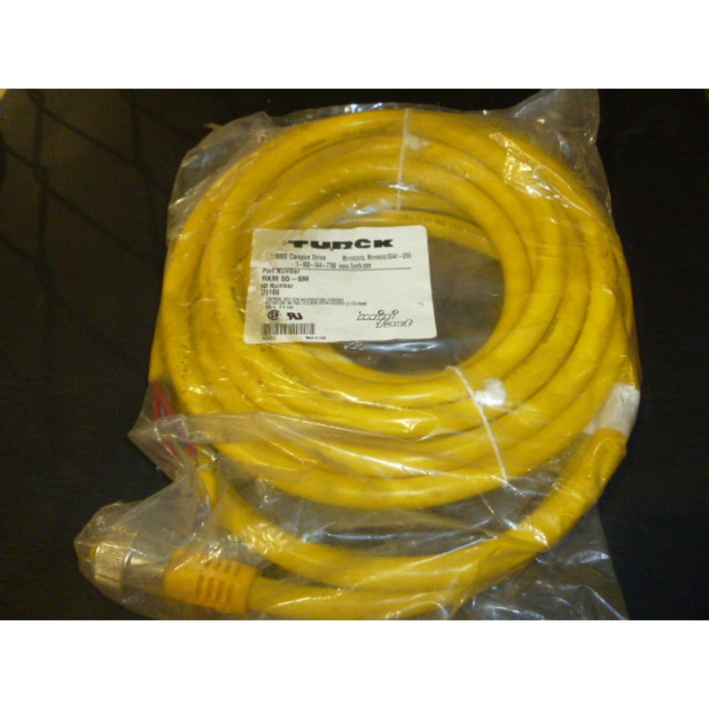 TURCK RKM556M CORDSET|Factory Sealed Packaging|New In Box|New No Box|Used|Reconditioned