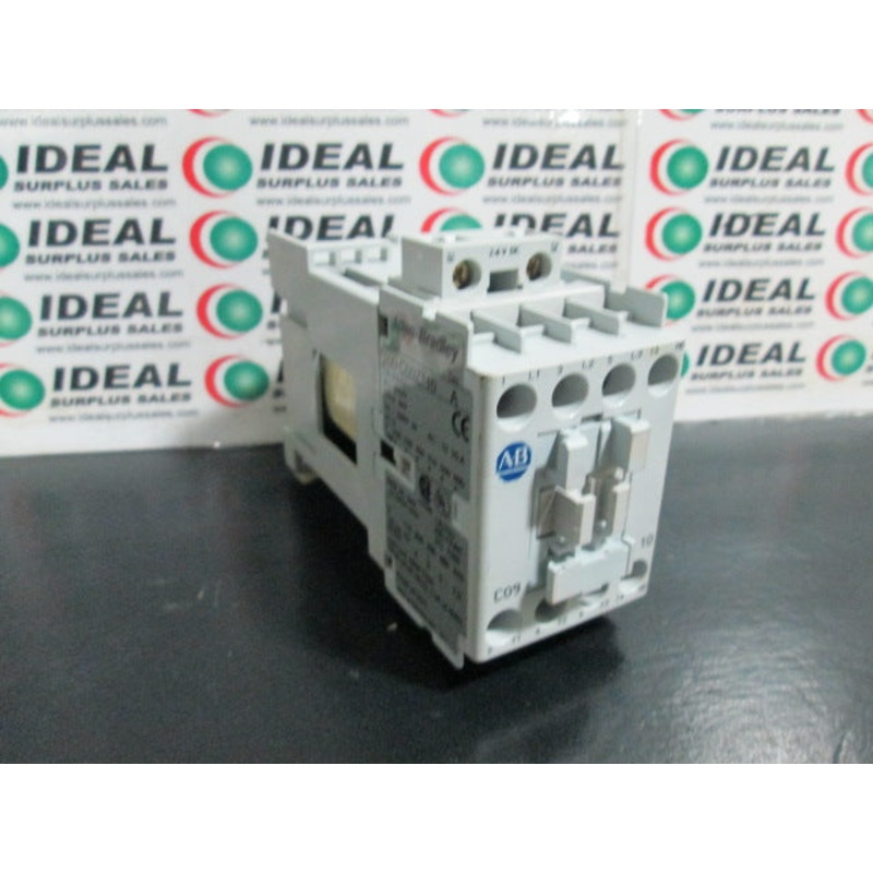 CONTACTOR, ALLEN BRADLEY 100-C09Z*10, SERIES A, 24VDC COIL