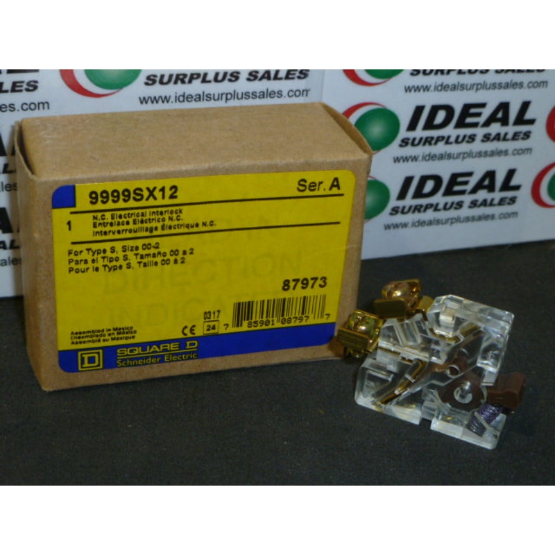 SQUARE D 9999SX12|Factory Sealed Packaging|New In Box|New No Box|Used|Reconditioned