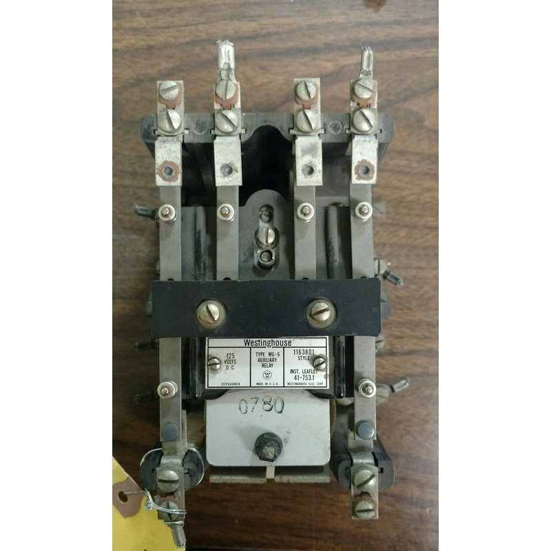 WESTINGHOUSE MG6 RELAY|Factory Sealed Packaging|New In Box|New No Box|Used|Reconditioned