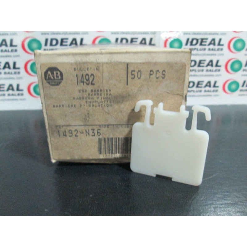 Allen Bradley 1492-N36 Terminal Block  End Barrier