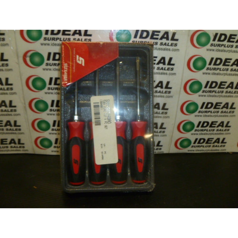 SET, TORX – SGTX40BR, SCREWDRIVER MINI-TIP, SOFT GRIP, RED (4PCS)