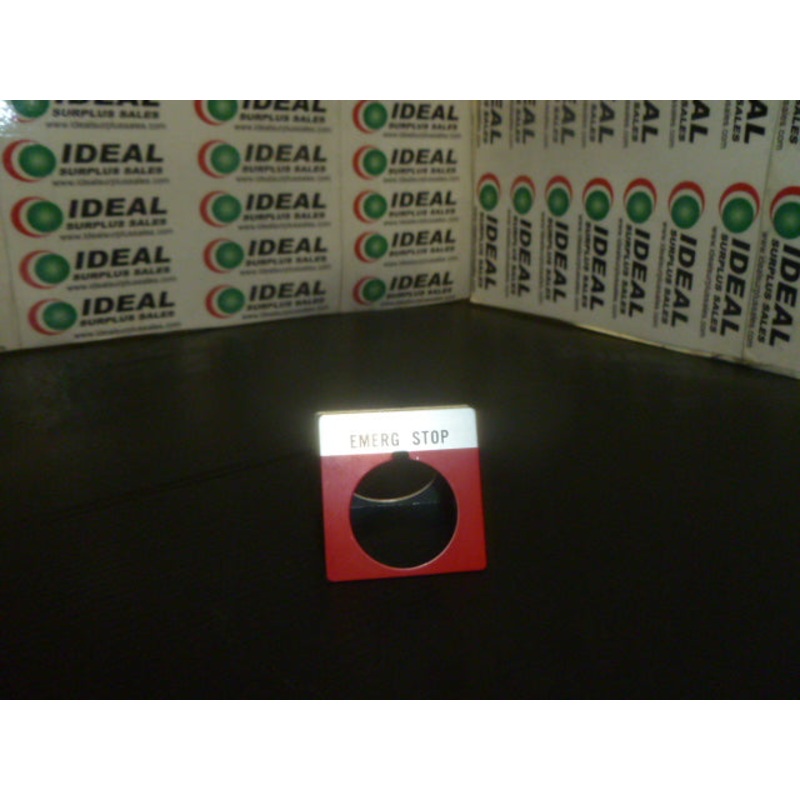 SING, ALLEN BRADLEY – 800TX504, EMERG STOP SING, RED