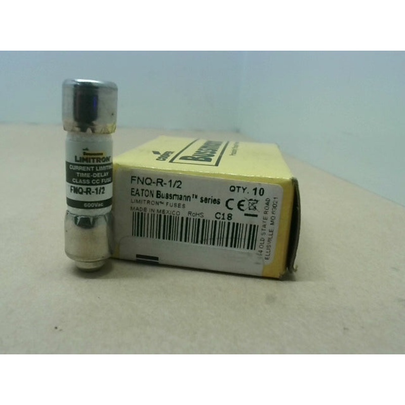 Bussmann FNQ-R-1/2 Limitron 1/2Amp Class CC Fuse 600V (10 PCS)