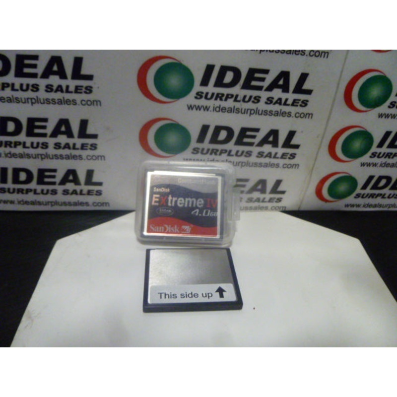 COMPACT, SANDISK – SDCFX4-4096, 4GB EXTREME IV COMPACT FLASH CARD