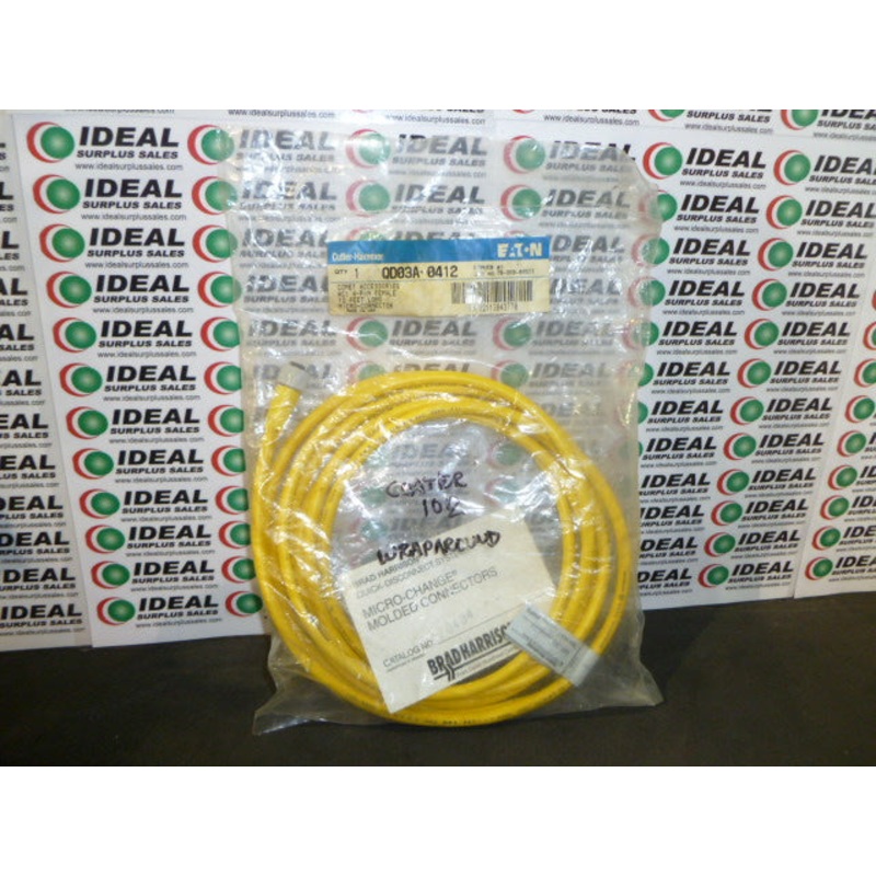 CUTLER-HAMMER  QD03A-0412 – CABLE, 4 PIN FEMALE, 12′, MICRO CONNECTOR