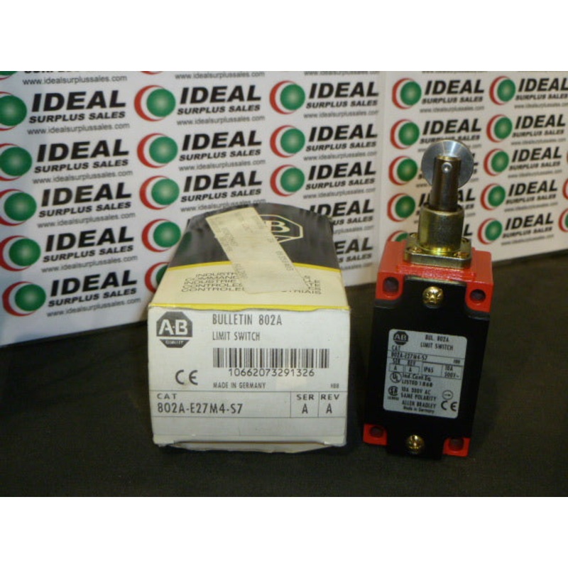 ALLEN BRADLEY 802A-E27M4-S7 Limit Switch Ser. A  Push Roller 10A