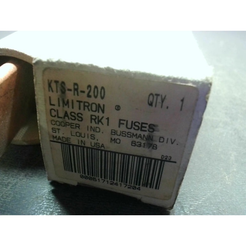 Bussmann Limitron KTS-R-200 Fast Acting Current Limiting Fuse 200A 600V