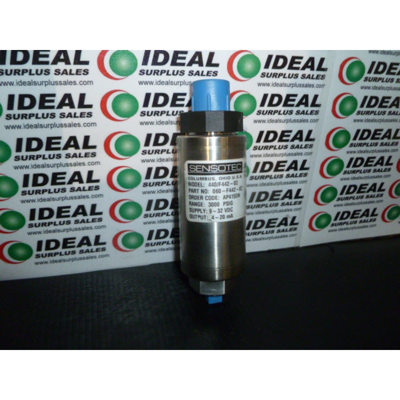 SENSOTEC 440/F442-02 – TRANSDUCER, 3000 PSIG, 9-32VDC SUPPLY, 4-20mA OUTPUT, PRESSURE TRANSDUCER