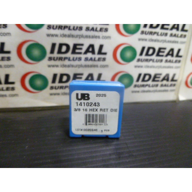 Union Butterfield 1410243 2025 3/8-16 Hexagon Rethreading Dienut (1PC)