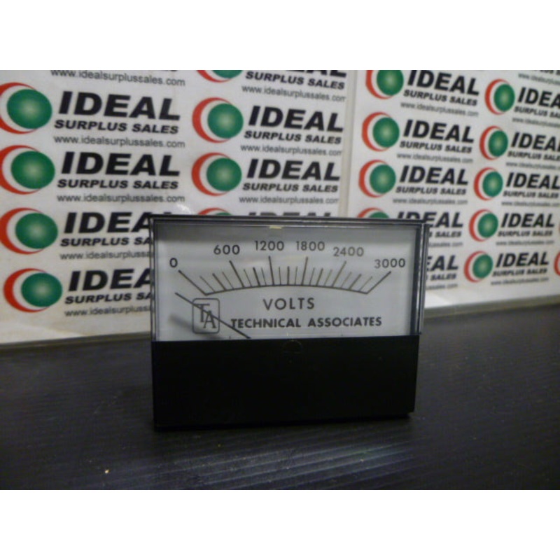 TECHNICAL ASSOCIATES 03000VOLTS PANEL METER
