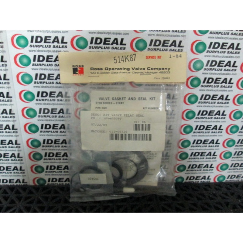 ROSS 514K87 SEAL KIT|Factory Sealed Packaging|New In Box|New No Box|Used|Reconditioned