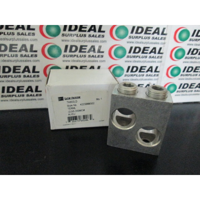 TERMINAL, CUTLER HAMMER TA602LD, TWO 3/0-350MCM, AL/CU