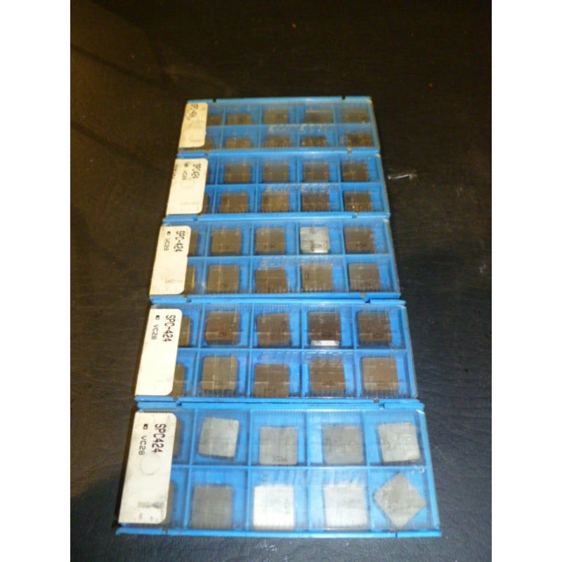 VALENITE CARBIDE INSERT MODEL:SPC-424 10 PER PKG