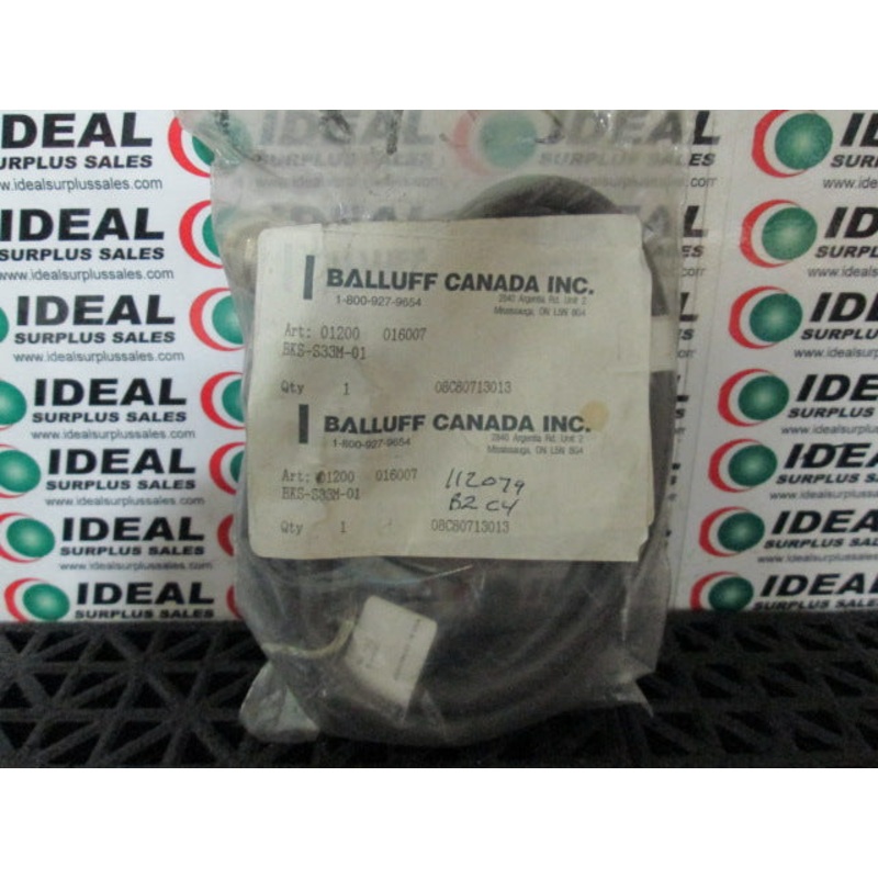 BALLUFF BKS-S 33M-01 Single End Cordset 90 Deg. Connector