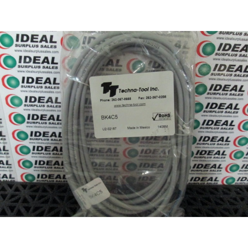 CABLE, TECHNA-TOOL BK4C5, 4P FEMALE CORDSET STRAIGHT