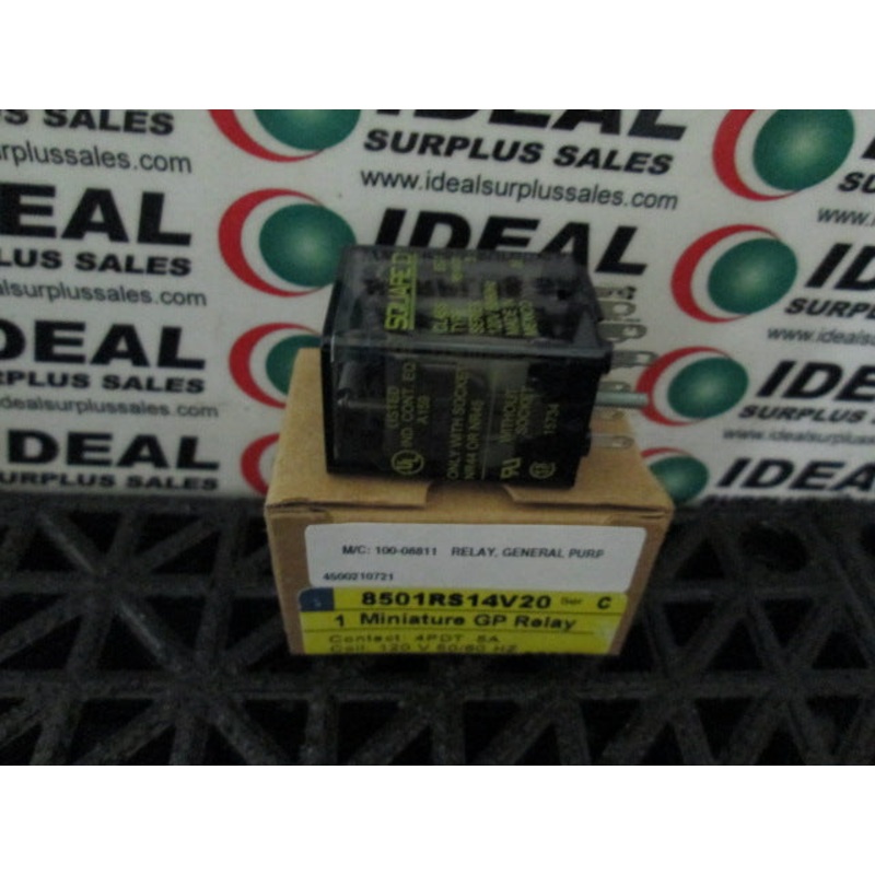 SQUARE D 8501RS14V20 RELAY|Factory Sealed Packaging|New In Box|New No Box|Used|Reconditioned