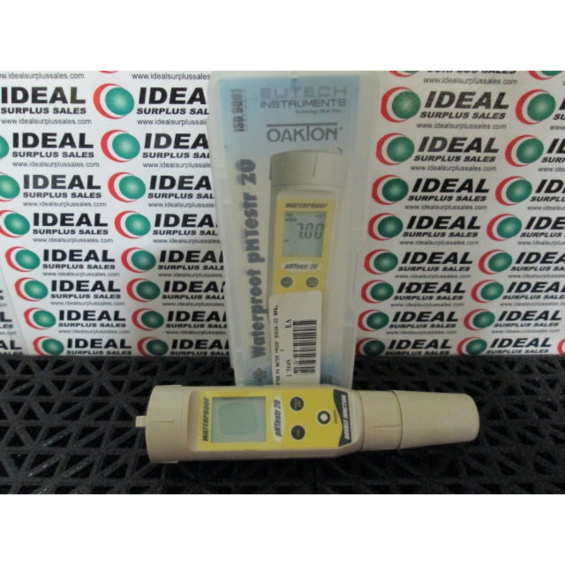 TESTER, OAKTON PHTESTR 20, WATERPROOF PH TESTER