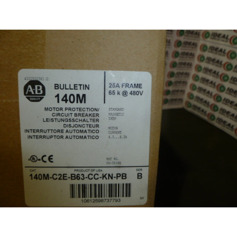 ALLEN BRADLEY 140MC2EB63CCKNPB BREAKER