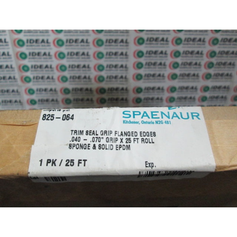 SEAL, SPAENAUR 825-064, .040 – .070 GRIP X 25FT, TRIM SEAL GRIP FLANGED EDGES