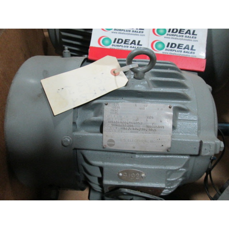 US ELECTRICAL MOTORS 2 HP 1170 RPM MOTOR REPAIRED