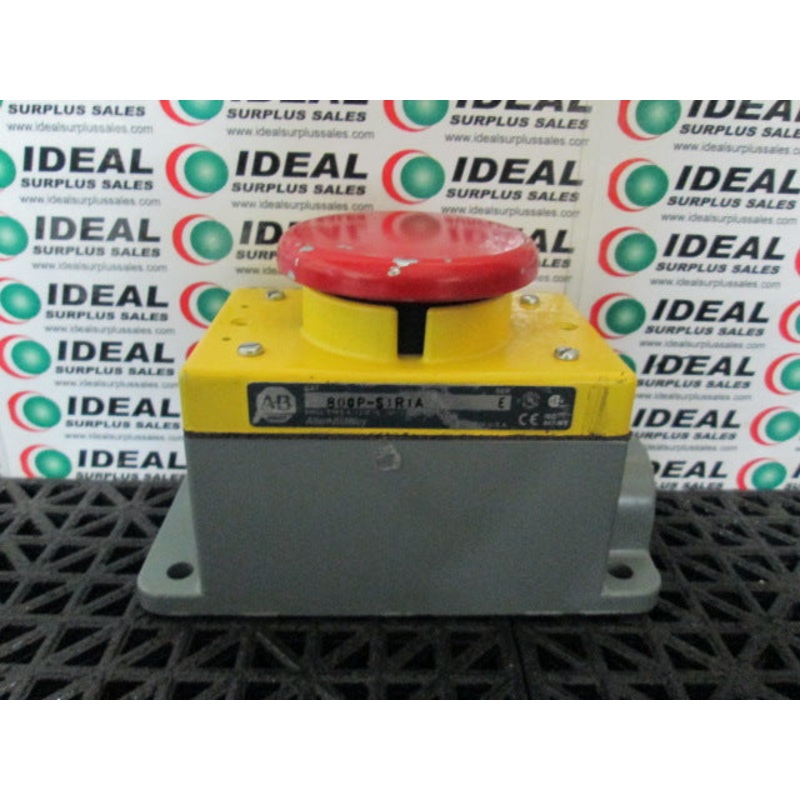 Allen Bradley 800P-S1R1A Palm Operated Push Button Surface Mount Shelf Wear Only