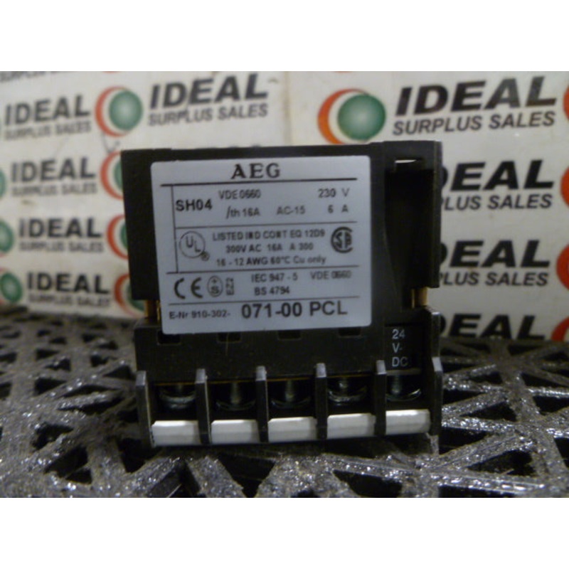 AEG 07100PCL RELAY|Factory Sealed Packaging|New In Box|New No Box|Used|Reconditioned