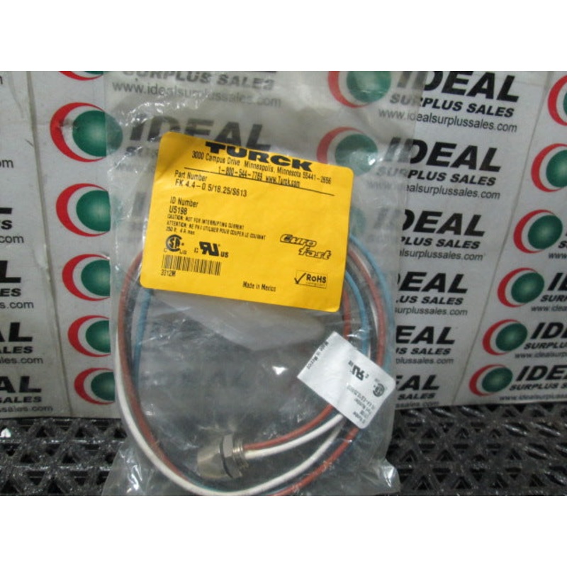 TURCK FK 4.4-0.5/18.25/S613 Connector Receptacle