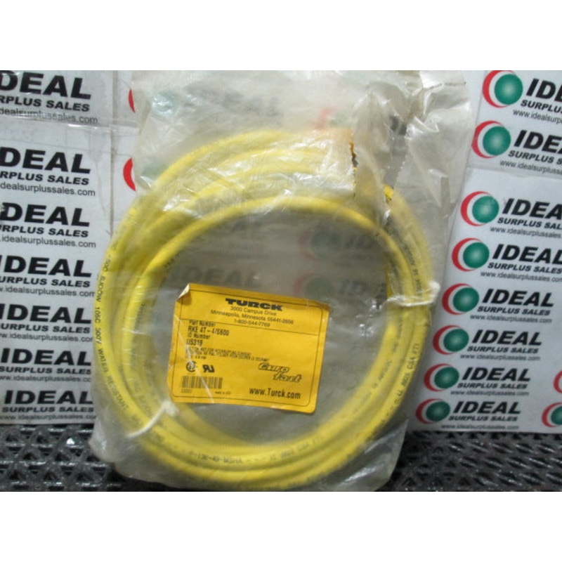 TURCK RKE4T4S600 Single Ended Cordset