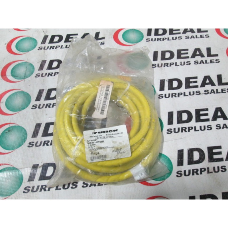 TURCK RSM RKM 55-6M/S600 Cordset  6 Meter Length 600V 10A