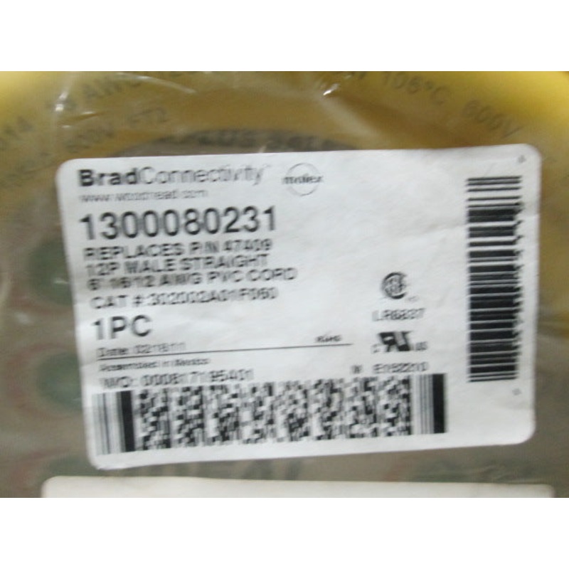WOODHEAD 1300080231 CABLE|Factory Sealed Packaging|New In Box|New No Box|Used|Reconditioned