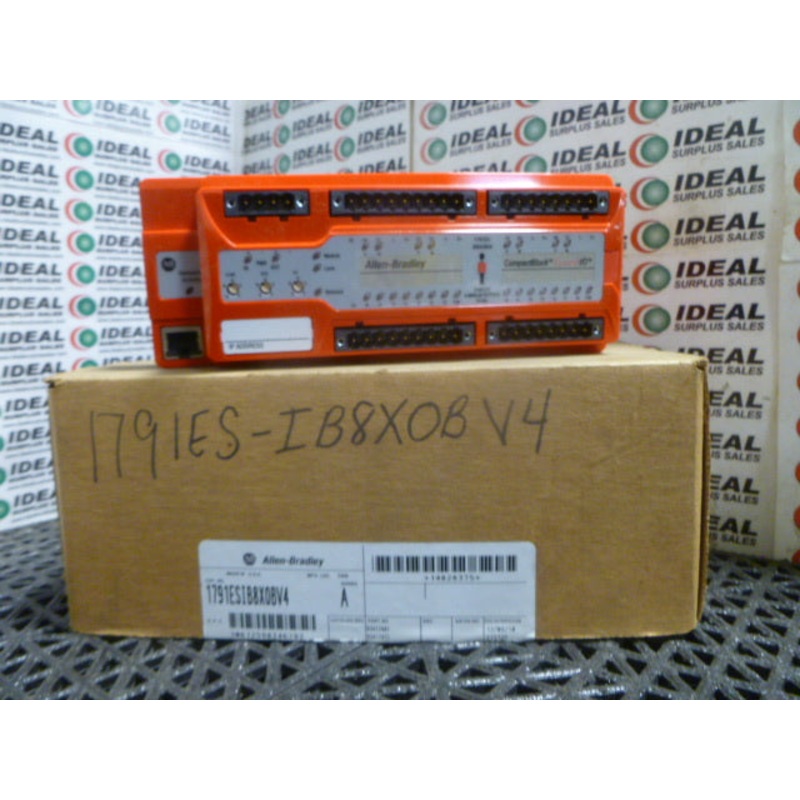 Allen Bradley 1791ES-IB8XOBV4 Ethernet/IP Block Guard Safety 24VDC 8 IN/4 Bipolar Pair Out