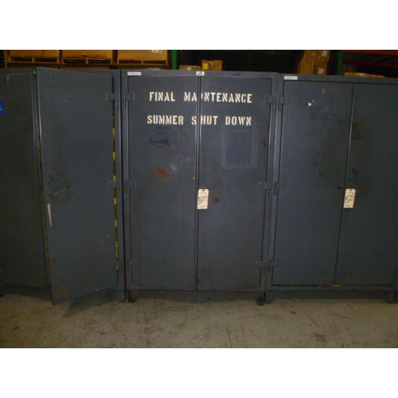 CABINET, STRONG HOLD, 46-244, 2 DOOR, 4 SHELF, 48 WIDE X 24 DEEP X 78 OAH