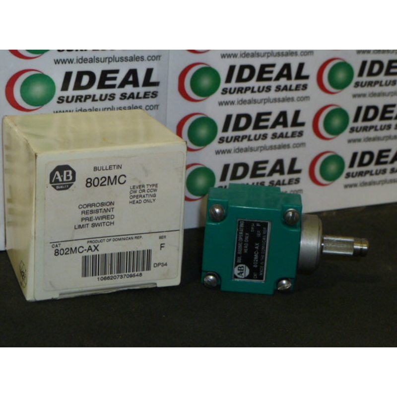 ALLEN-BRADLEY  802MC-AX – SWITCH, LEVER TYPE, CORROSION RESISTANT, PRE-WIRED, LIMIT SWITCH,