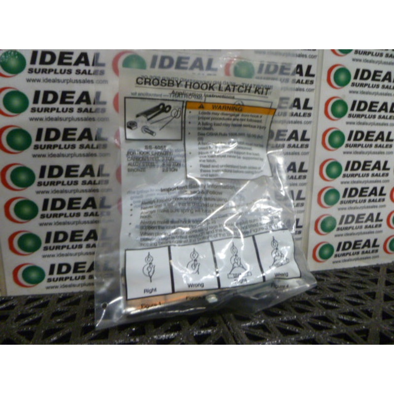 CROSBY 14455 LATCH KIT|Factory Sealed Packaging|New In Box|New No Box|Used|Reconditioned
