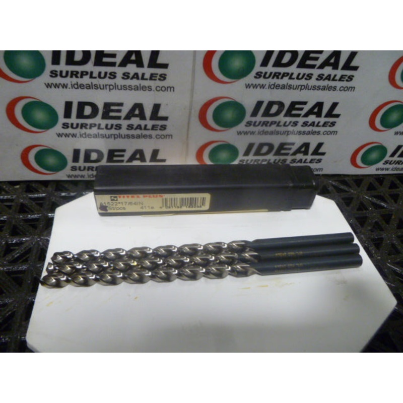 Walter Titex A1522 Series 17/64 Diameter HSS 6-1/8 OAL (3 PCS)
