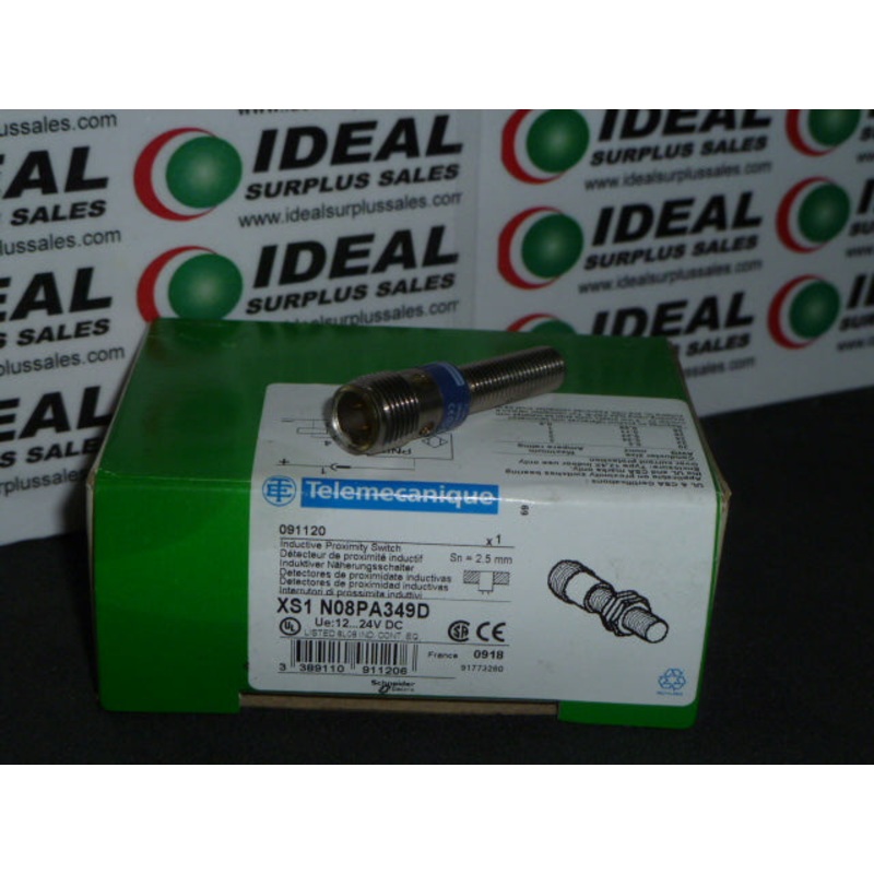 TELEMECANIQUE  XS1-N08PA349D – SENSOR, INDUCTIVE PROXIMITY, 24VDC