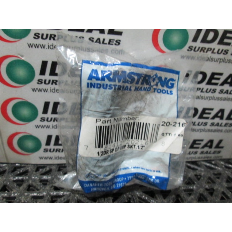 Armstrong 1/2 6P Deep Impact Socket 1/2 Drive 20-216