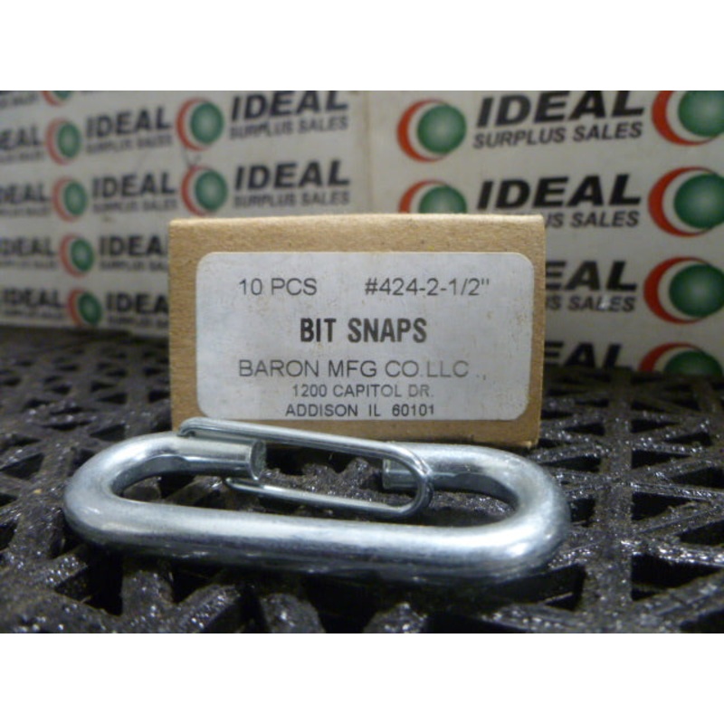 Baron Bit Snap Zinc Plated Steel 5/16 x 2-1/2 OAL (10 PCS ) 424-2-1/2